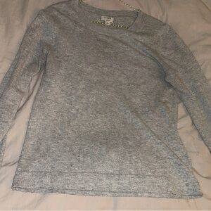 J. Crew Heather Gray Knit Top